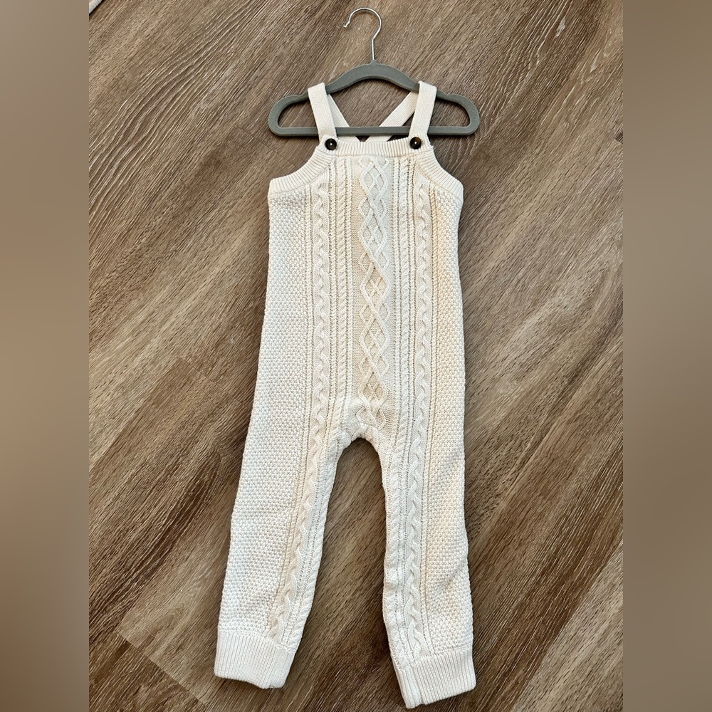 NWOT Hanna Andersson Boys Baby Knit Overalls